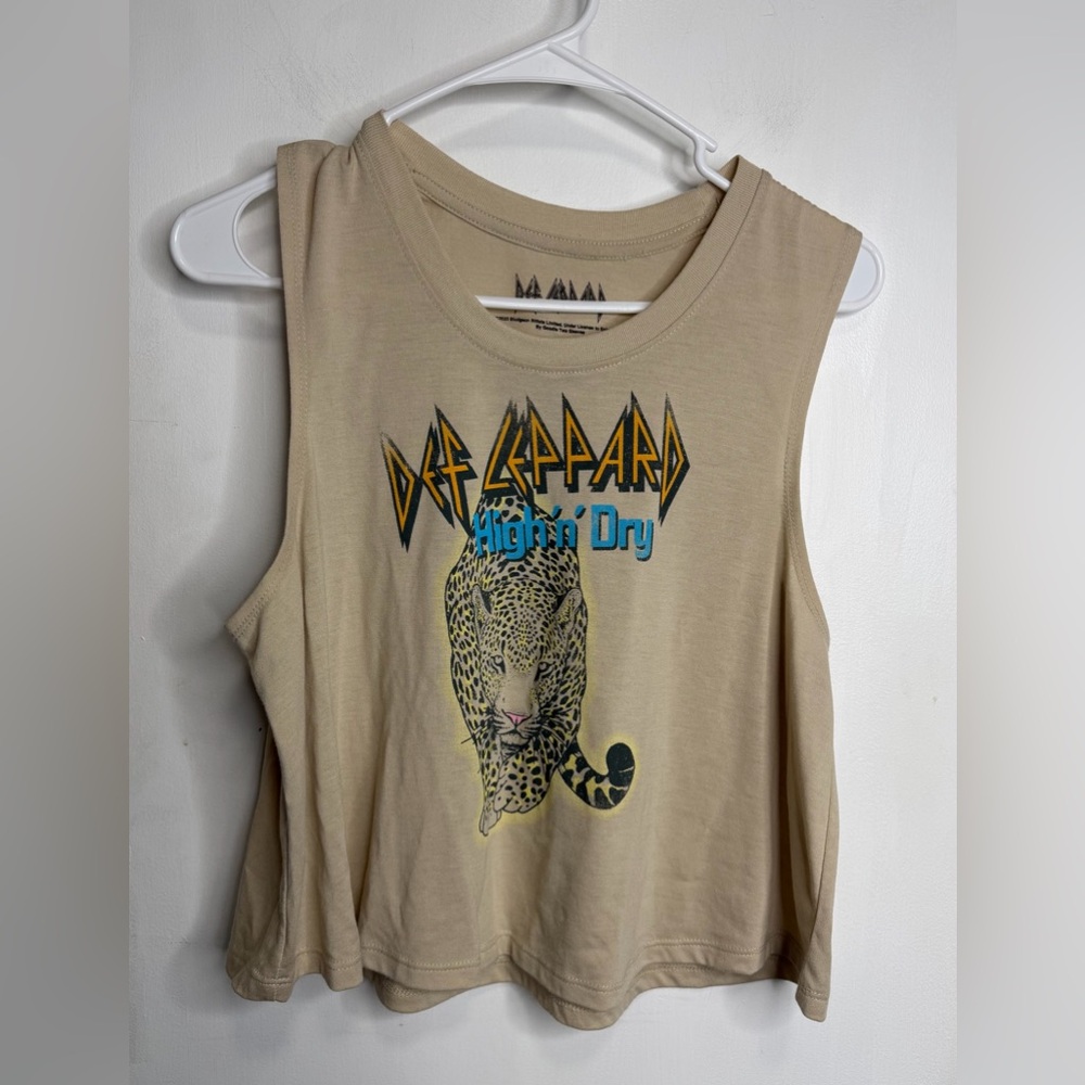 Def Leppard High N Dry Boxy Tank Top